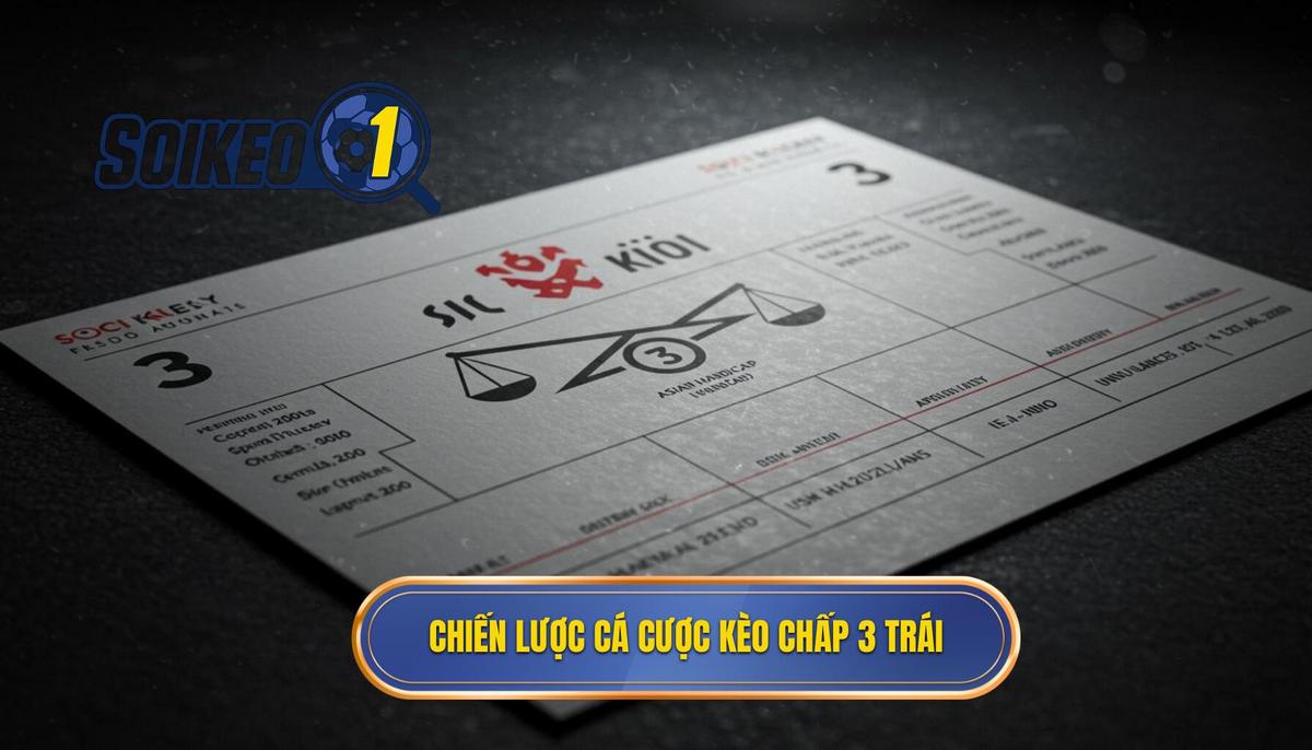 Chiến Lược Tối Ưu Mẹo Cá Cược Kèo Chấp 3 Trái Hiệu Quả