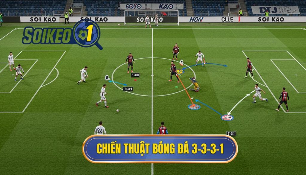 Chiến thuật bóng đá 3-3-3-1