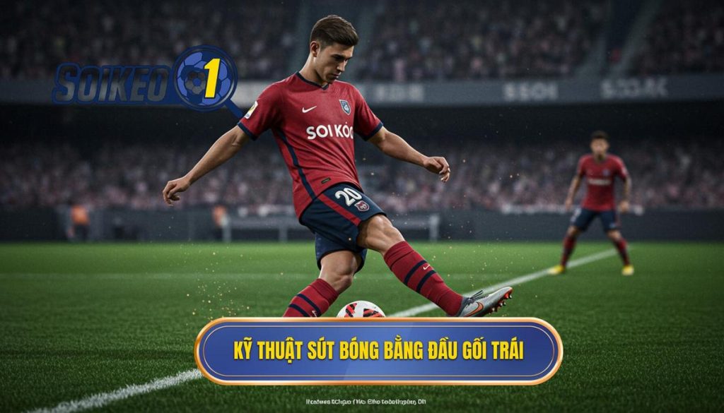 Kỹ thuật sút bóng bằng đầu gối trái