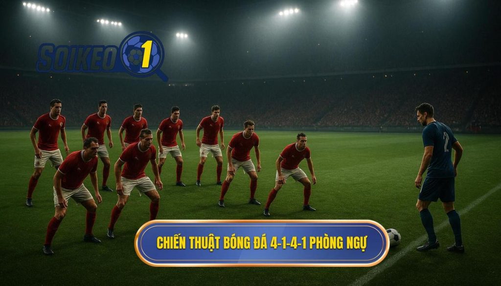 Chiến thuật bóng đá 4-1-4-1 phòng ngự