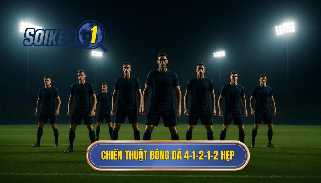 Chiến thuật bóng đá 4-1-2-1-2 hẹp