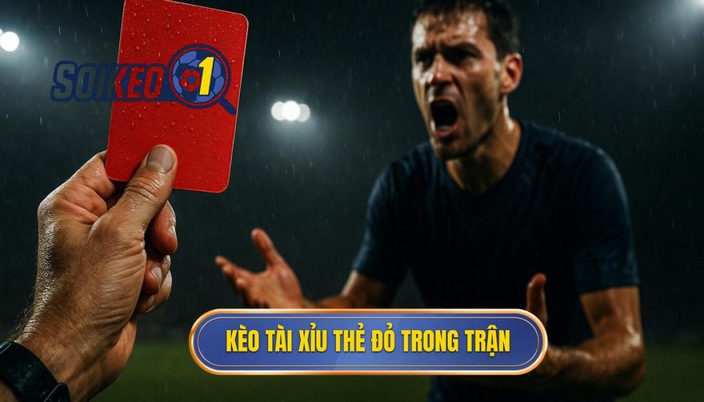 Kèo tài xỉu thẻ đỏ trong trận