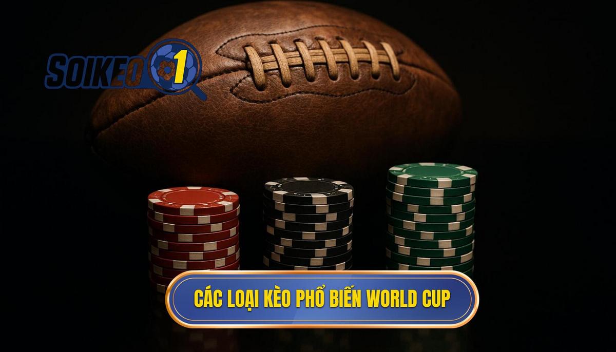 Các loại kèo phổ biến khi soi kèo World Cup