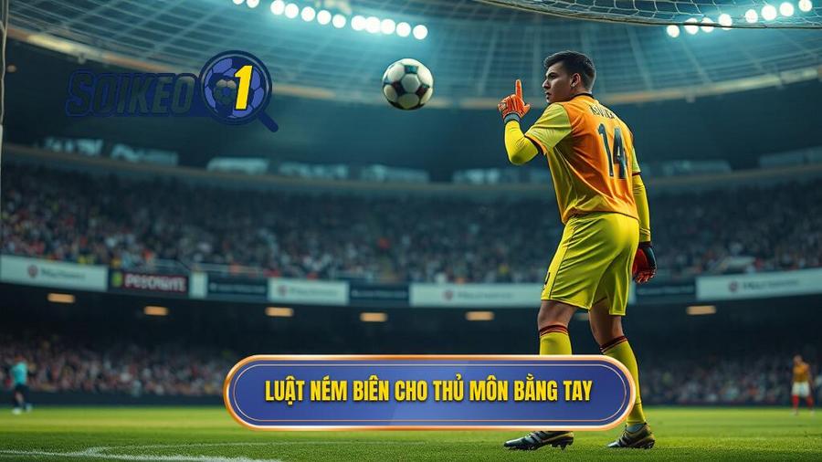 2. Luật ném biên cho thủ môn bằng tay