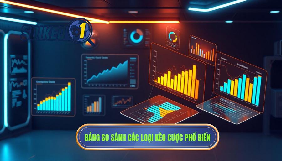 Bảng so sánh các loại kèo cược phổ biến