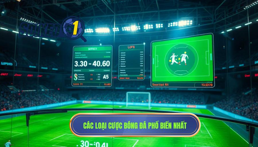 Các loại hình cược bóng đá trực tuyến phổ biến nhất hiện nay